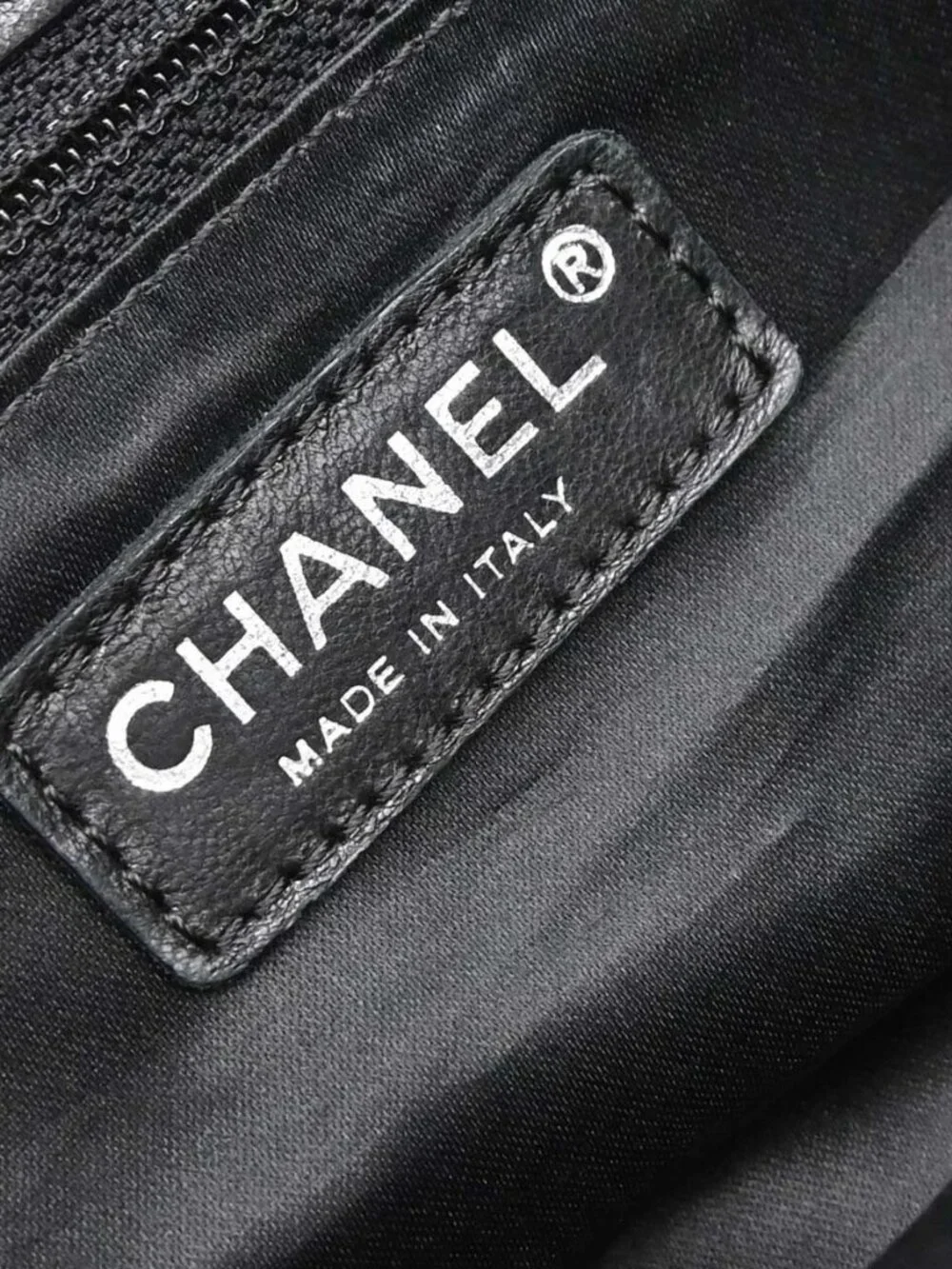 Chanel Black Lambskin Mademoiselle Lock Tote Handbag 198230